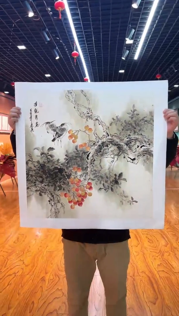 【闪购商品】国画画都展厅-周建真老师亲笔作品26-5