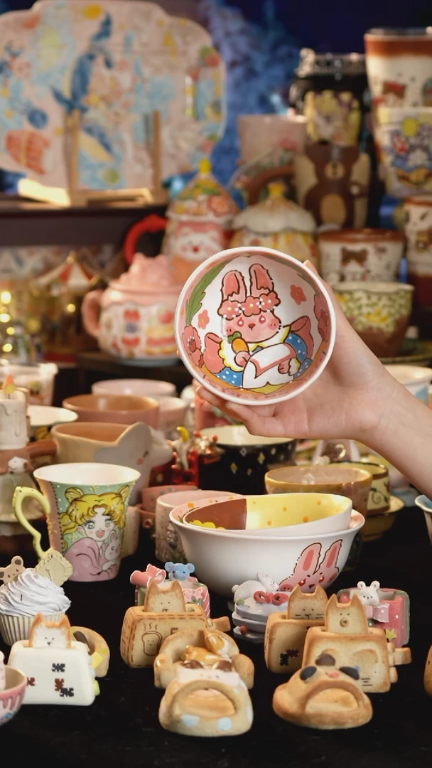 其他陶景德镇釉下彩手绘设计师款陶瓷