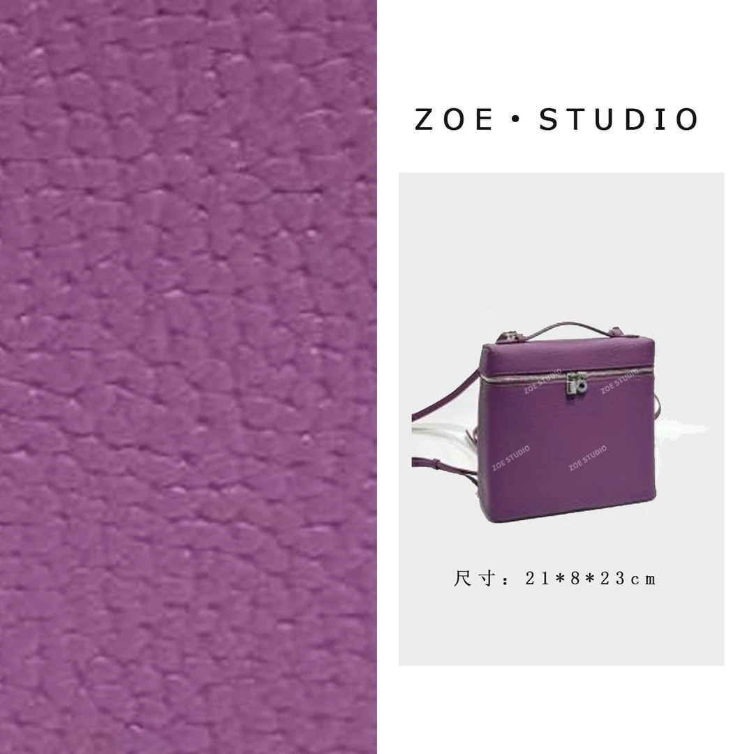 【佐伊甄选】XKY-7303-海葵紫轻奢女士时尚小众真皮单肩挎包