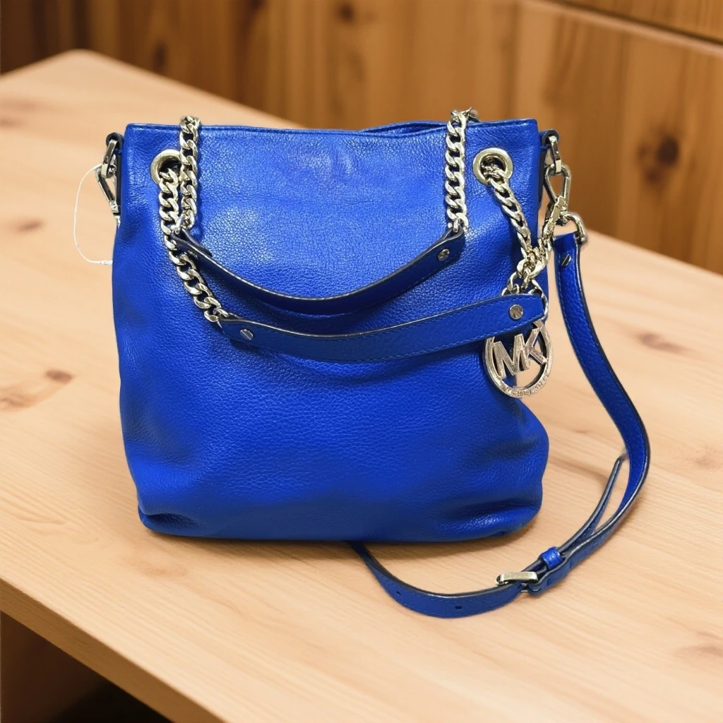 95新 MICHAEL KORS/迈克高仕  蓝色单肩包  1887 8109