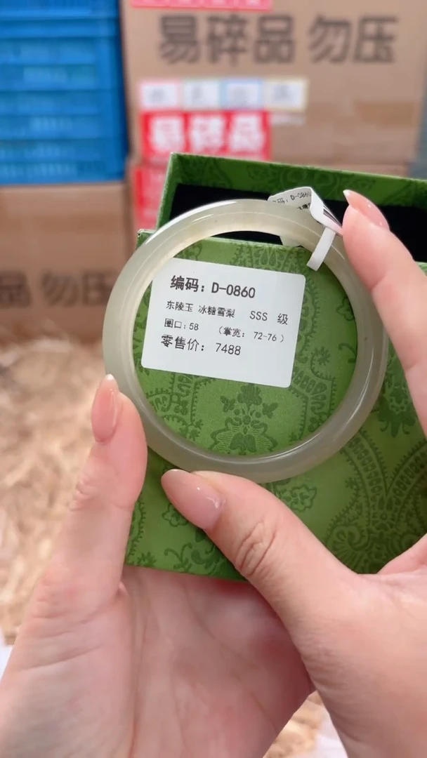未镶嵌手镯石英质玉D-0860