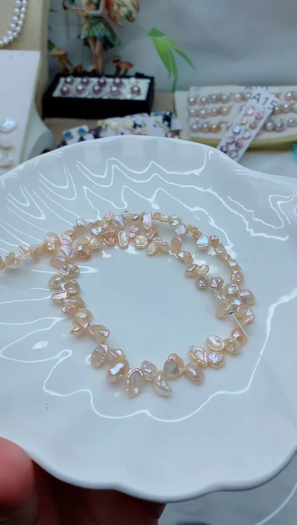 颈饰未镶嵌淡水珍珠冰*多样性发其一【非无瑕】