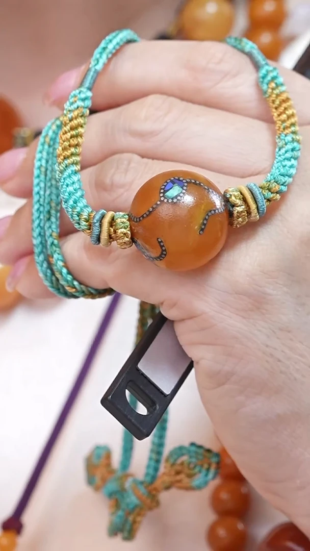 琥珀颈饰未镶嵌9046天然蜜蜡珠宝奇石云端妖孽全部保真