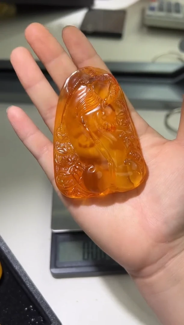 裸石琥珀未镶嵌琥珀蜜蜡吊坠