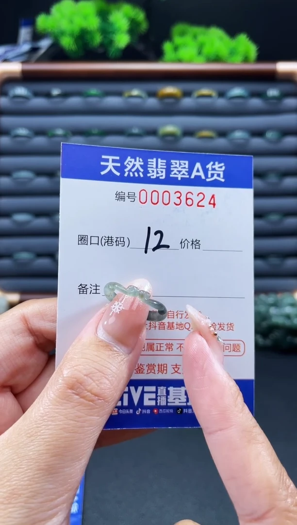 未镶嵌戒指翡翠戒圈