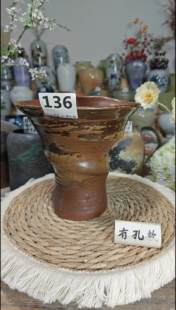 景德镇瓷韵陶瓷花盆 136  手工制品 完美主义者慎拍