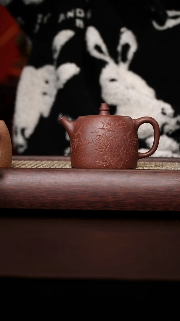 茶壶紫砂啊*老桥说器天青泥汉铎290CC