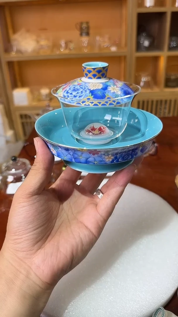 粉花语盖碗。。。。。