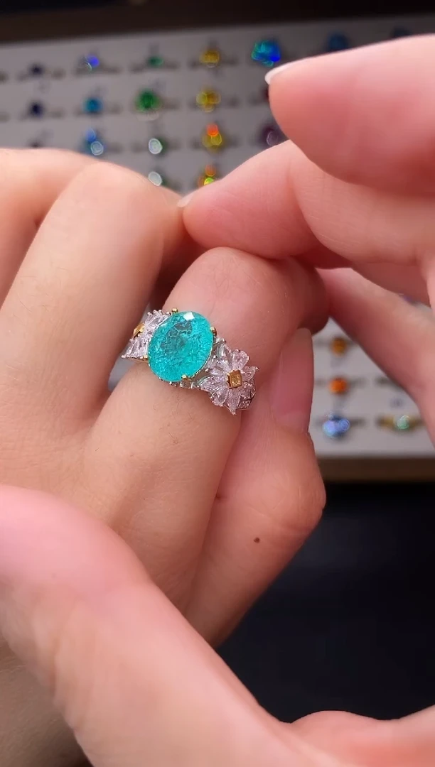 5克拉碧玺（处理）欧美风戒指