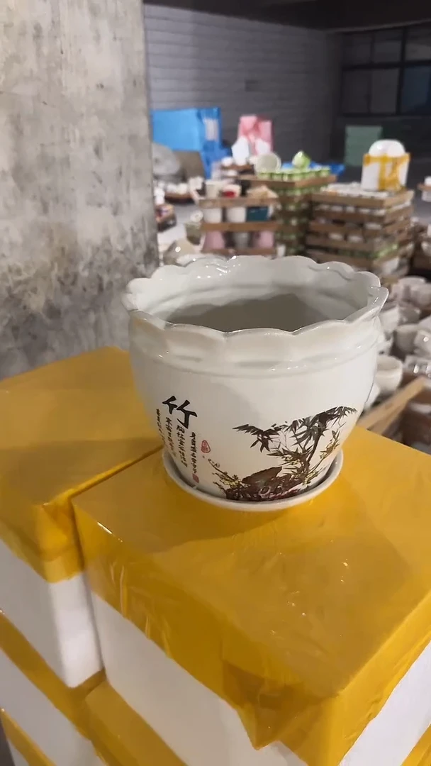 高温陶瓷花盆+E57