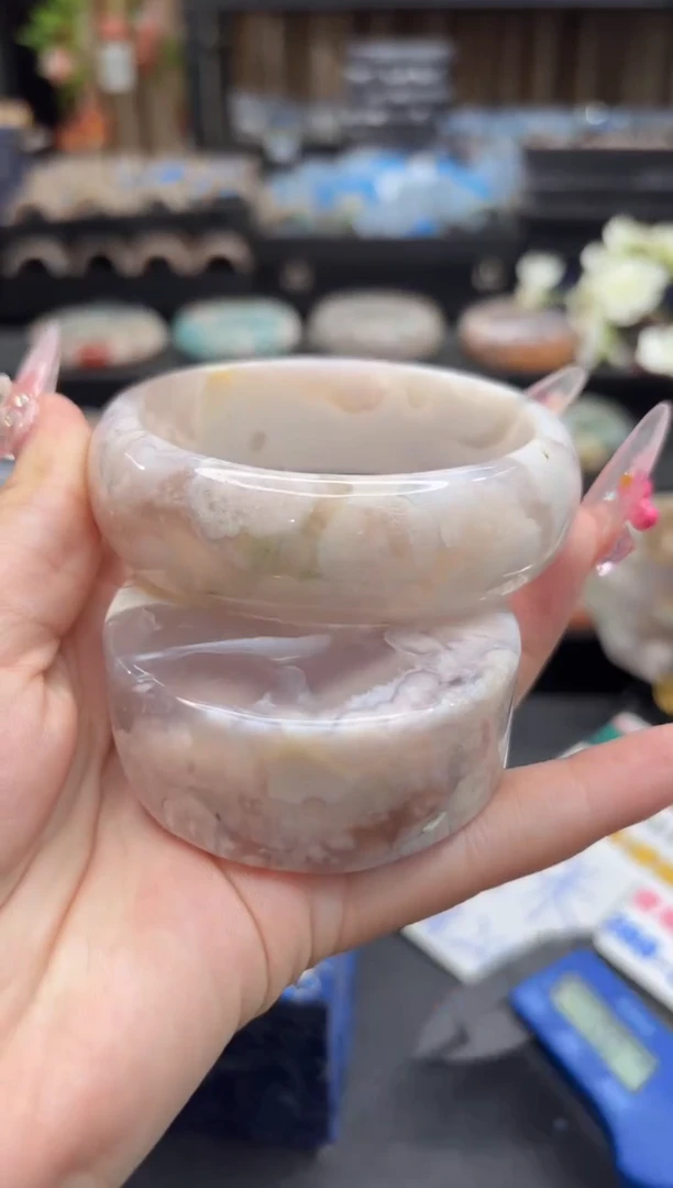 未镶嵌手镯石英质玉259(62圈赠送镯心)