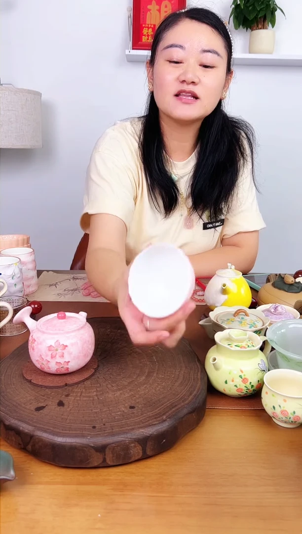 【老板娘福利乱炸】粉色樱花侧把壶 130cc