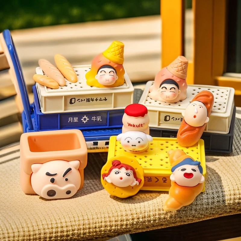 【保套均发】小新一家烘焙食玩 萌粒礼盒树脂小摆件饰品