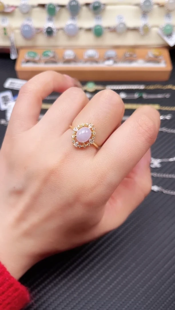 【闪购商品】翡翠戒指银S925镶嵌戒指01