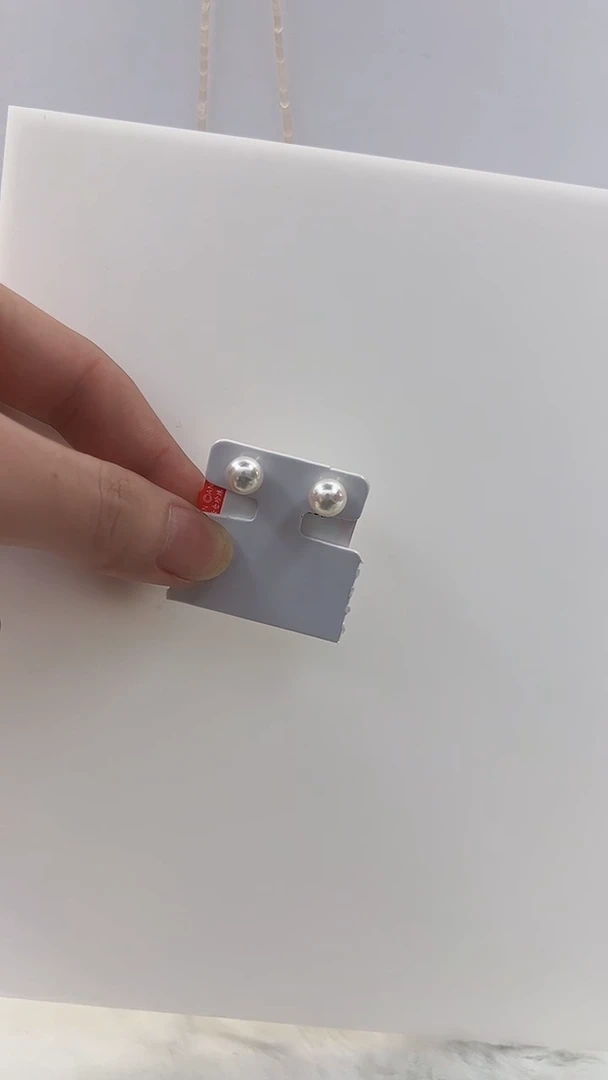 【闪购商品】银S925镶嵌海水珍珠DA耳钉@@ye430