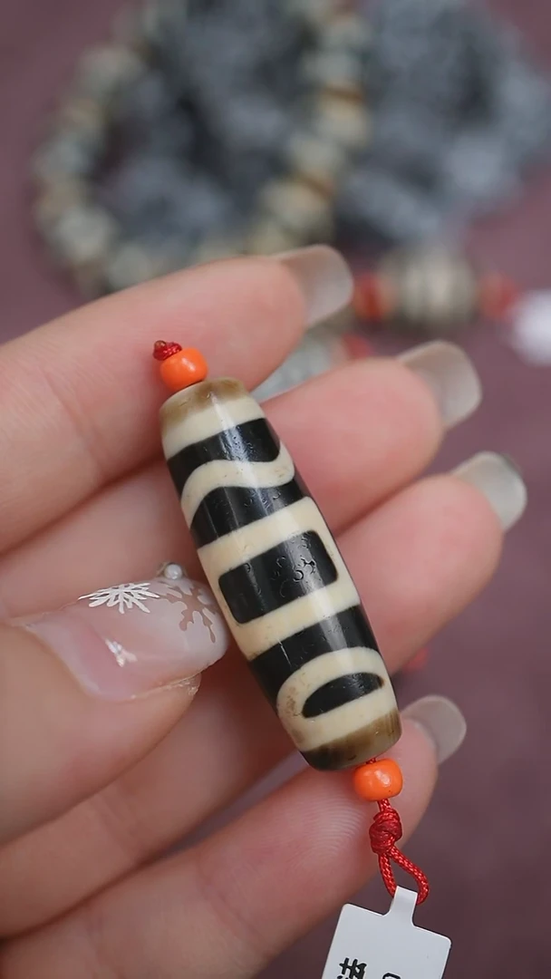 【闪购商品】玛瑙/玉髓颈饰未镶嵌蚀花玛瑙珠定制编绳