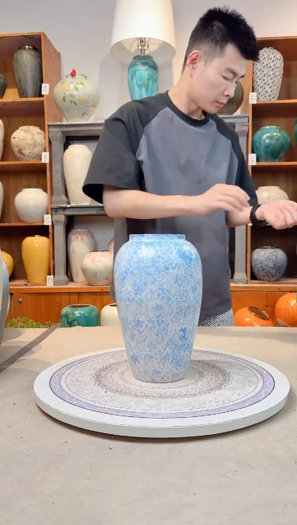 瓶孤品 瑕疵陶瓷花瓶  a586
