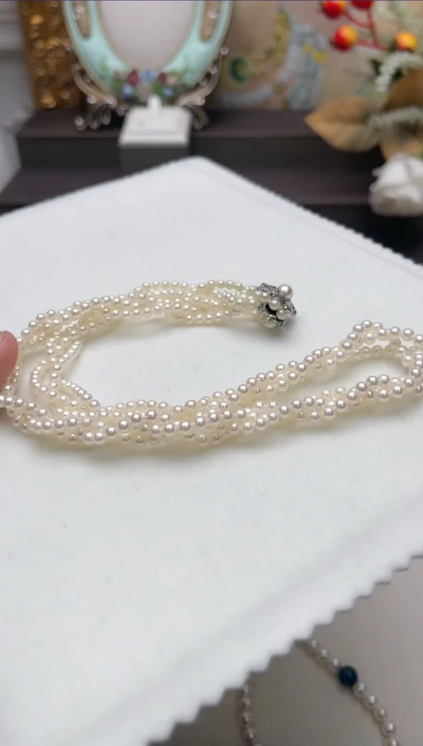 【闪购商品】海水珍珠项链银S925镶嵌th3034项链