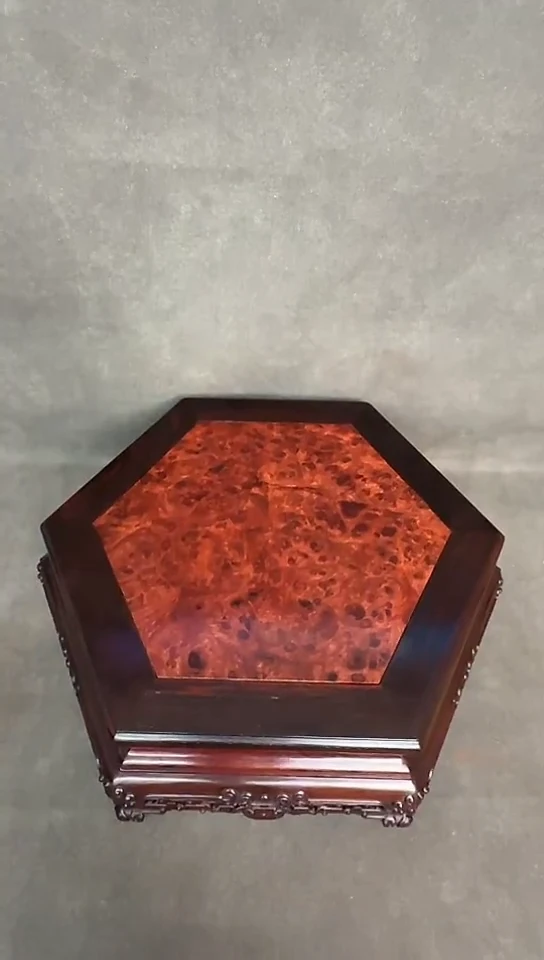 【闪购商品】小叶紫檀手串/手链F266紫檀嵌影子木物座