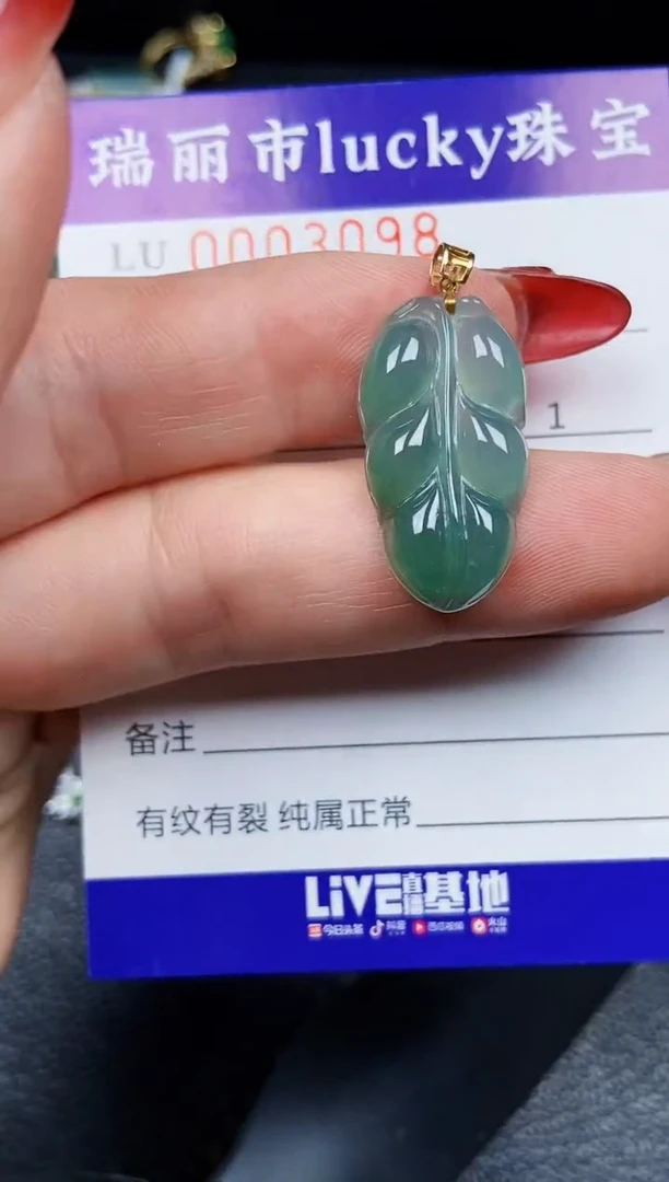 【闪购商品】翡翠颈饰18K金镶嵌18k3098