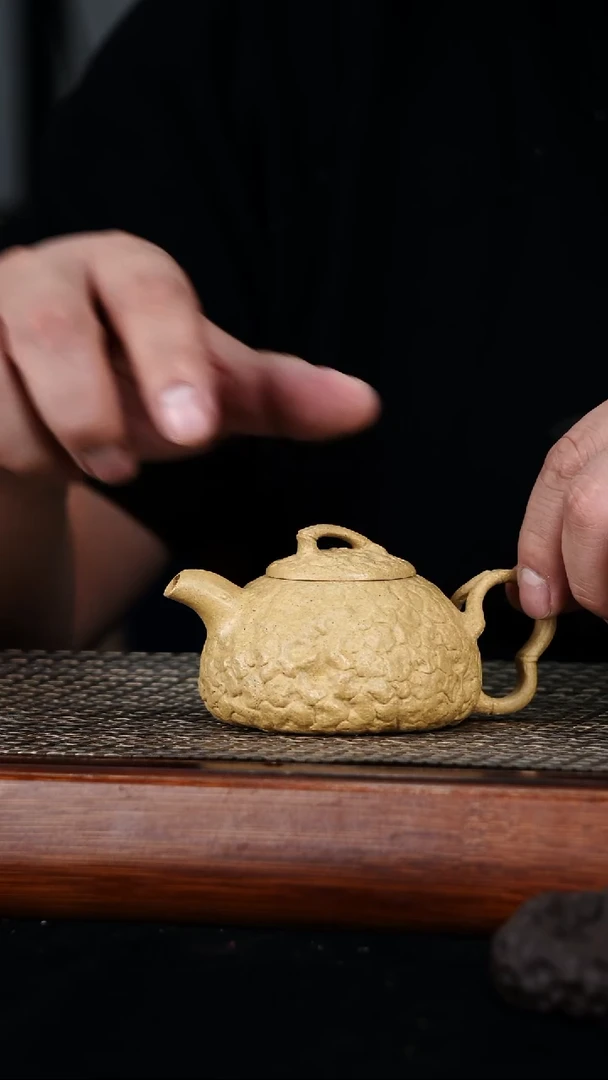 茶壶紫砂原矿本山段泥竹节供春150cc