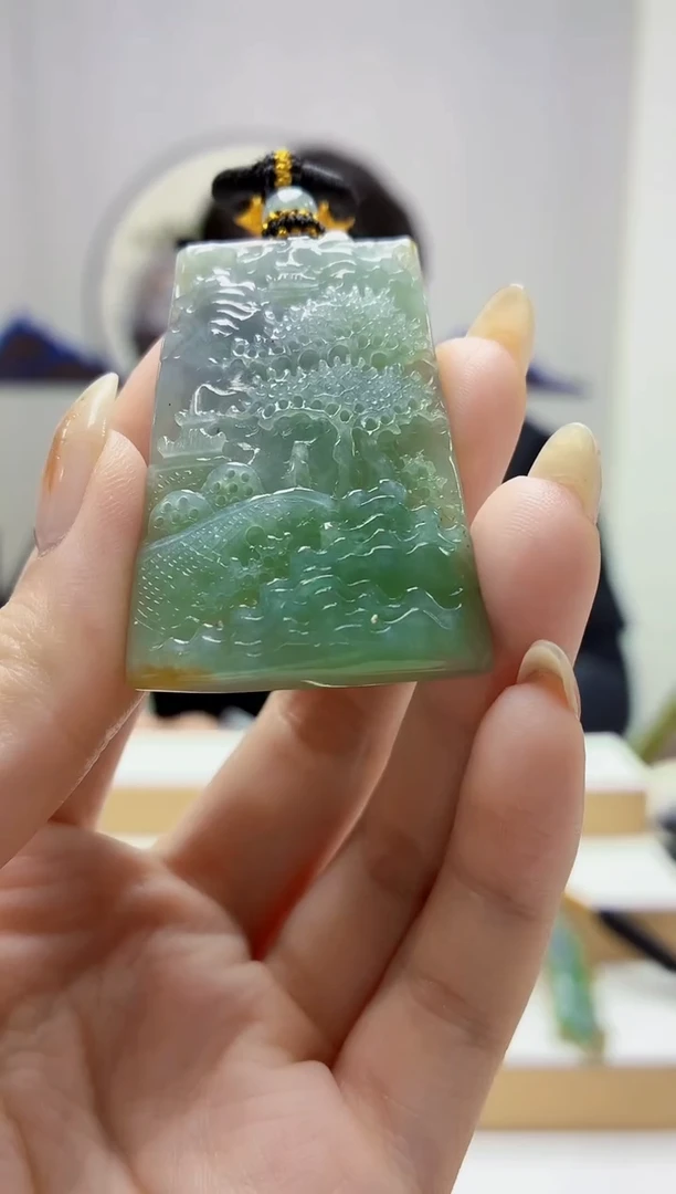 未镶嵌定制翡翠5060jw-毛货挂件79