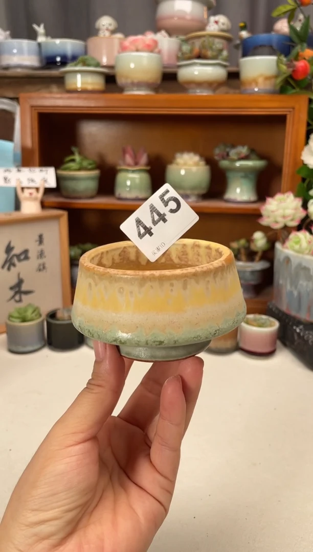 瓷片445知木小芳花盆