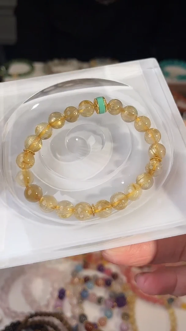 未镶嵌手链水晶钛晶招财小众手串