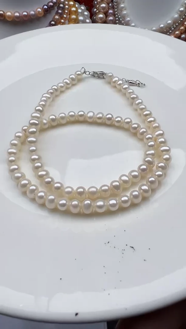 淡水珍珠未镶嵌颈饰1