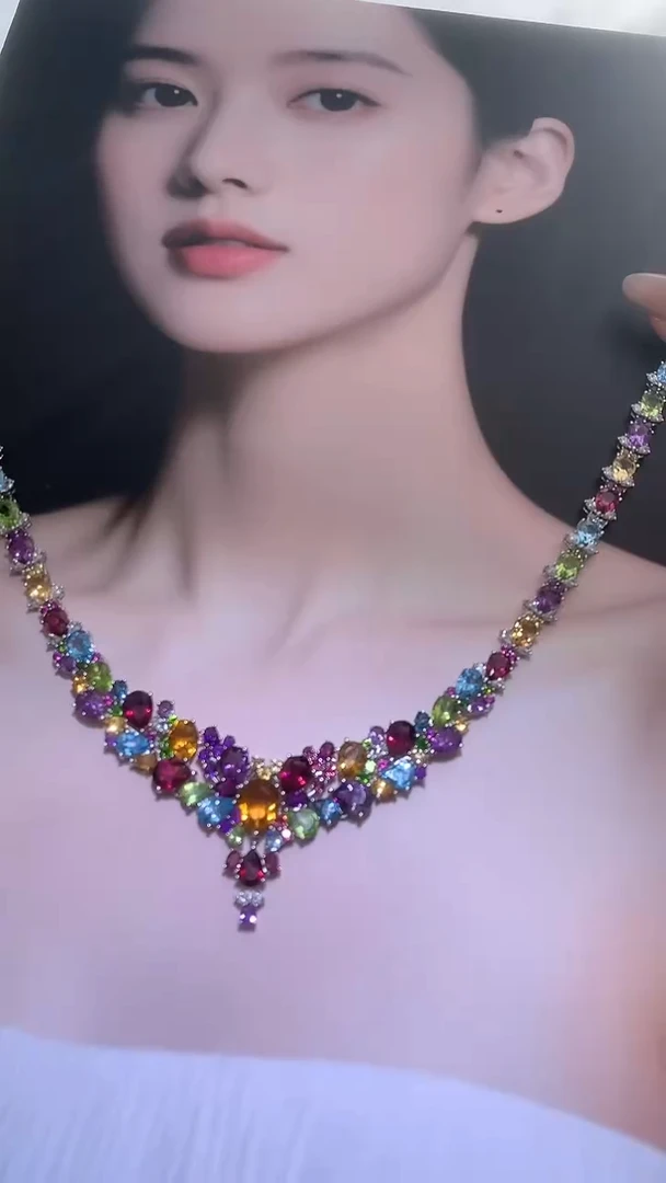 颈饰银S925镶嵌水晶【宝石世家严选】