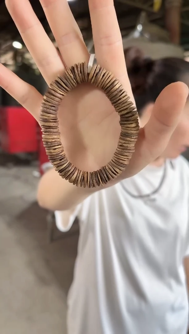 沉香沉香碎屑12mm药片珠单圈多样性发一18.3克