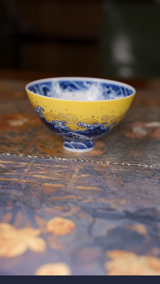 【闪购商品】杯水造江崖海水鸡心杯