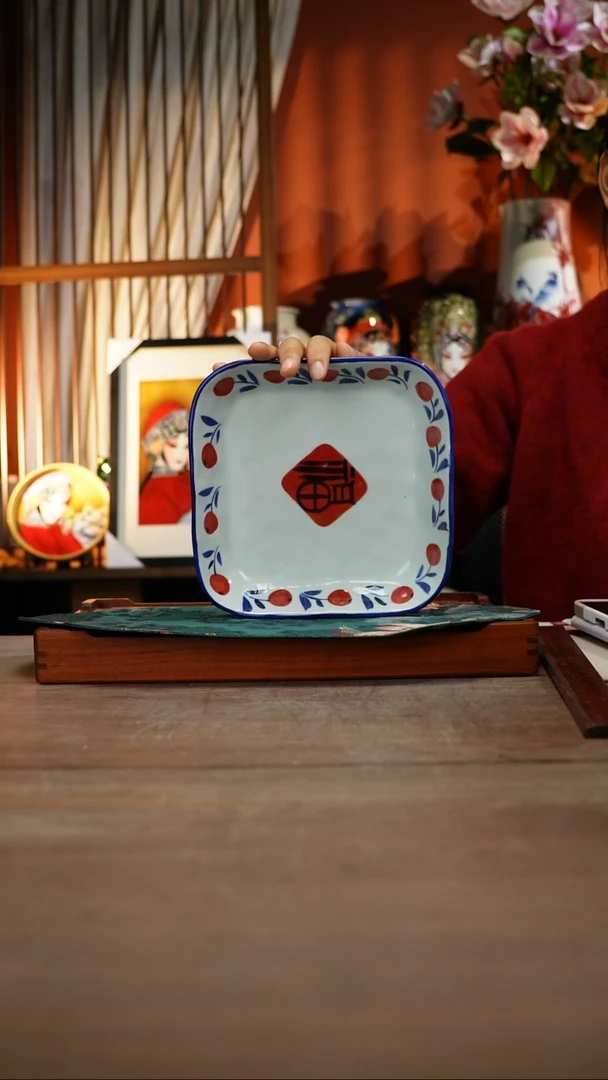 【简家甄选】景德镇设计师釉下手绘陶瓷