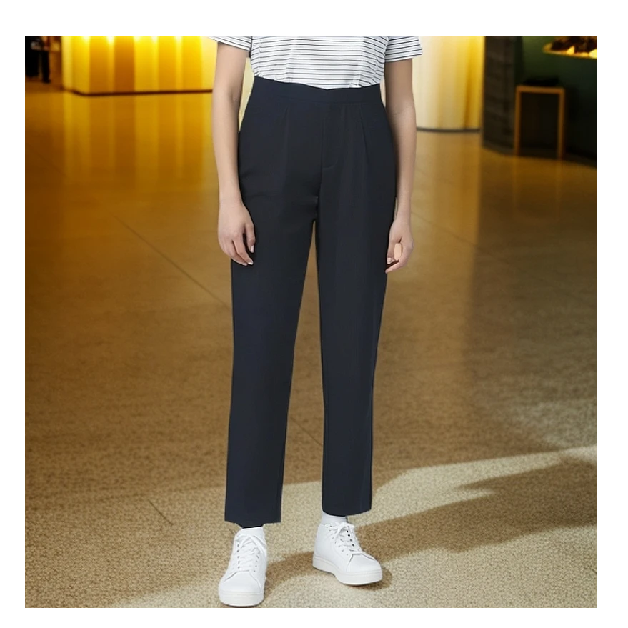 男士纯色常规直筒裤通勤春季微弹春夏休闲裤夏季气质透气休闲百搭