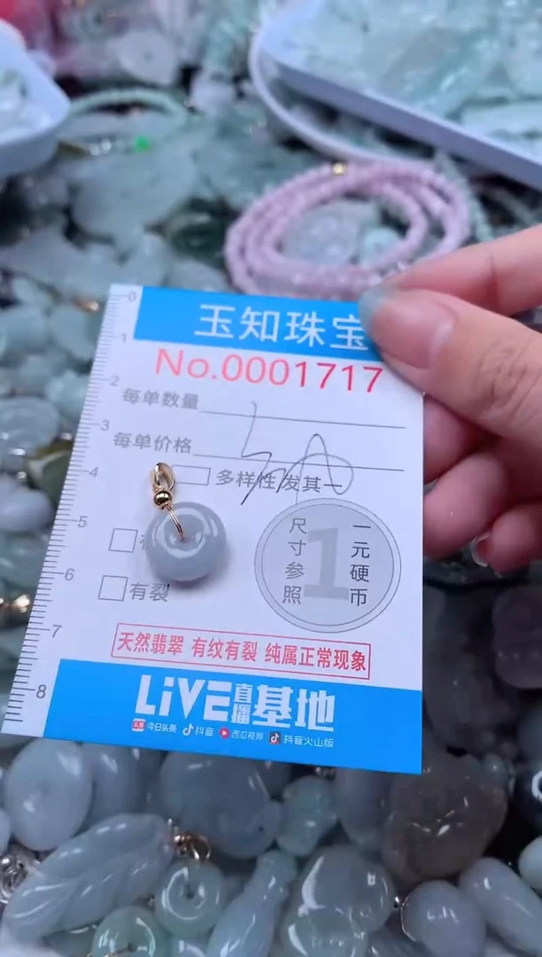 翡翠未镶嵌吊坠(不含链)1717