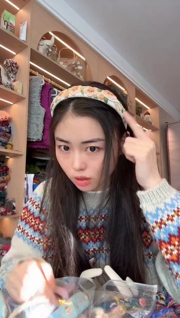 羊毛有****景102发箍