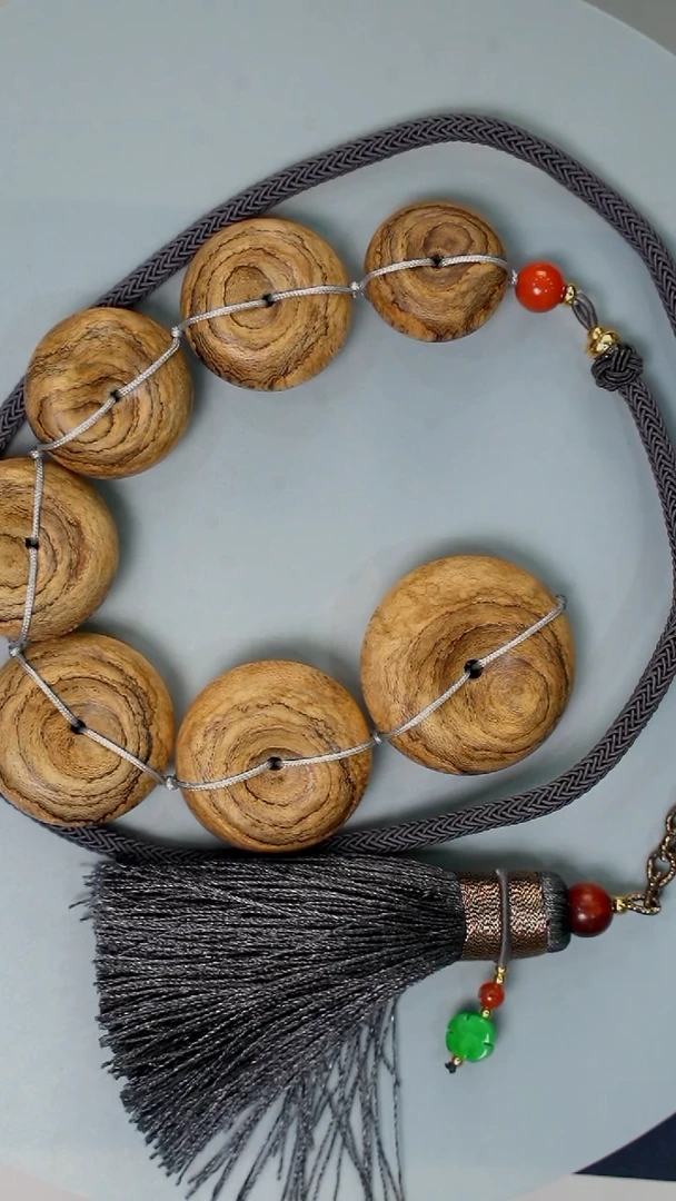 沉香吊坠达拉干七星连珠车挂件