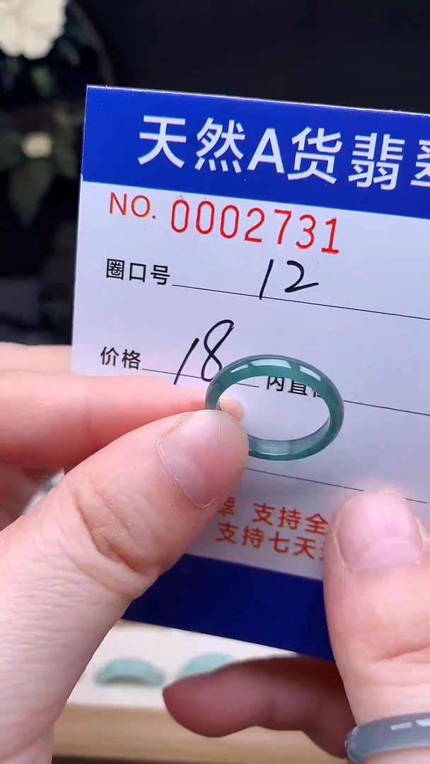 未镶嵌戒指翡翠12#