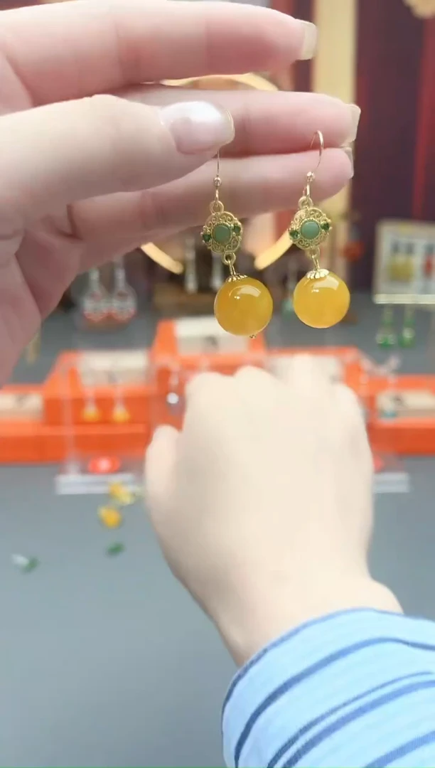 未镶嵌耳饰玛瑙/玉髓202