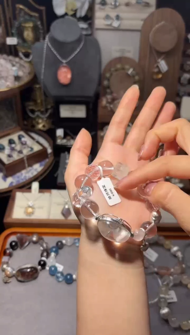 【闪购商品】水晶手链银S925镶嵌手串