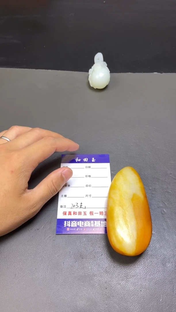 和田玉未镶嵌把件梁****.1