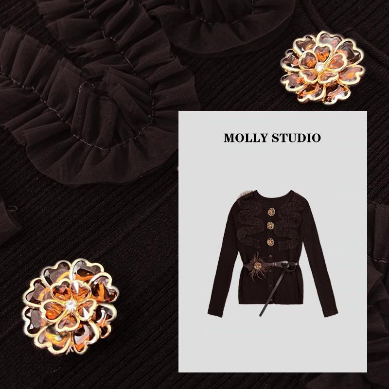 【一眼沦陷】Molly 百搭时尚气质显瘦 上衣 M2025465