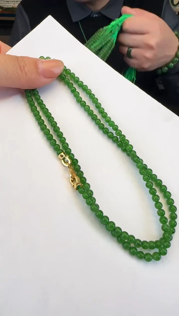 颈饰未镶嵌和田玉 卡4小米链