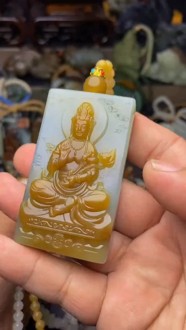 未镶嵌和田玉挂件长*水1