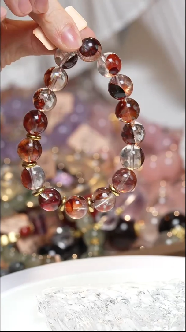 未镶嵌手串水晶牛血红胶花手串·MM0025NOV881L158