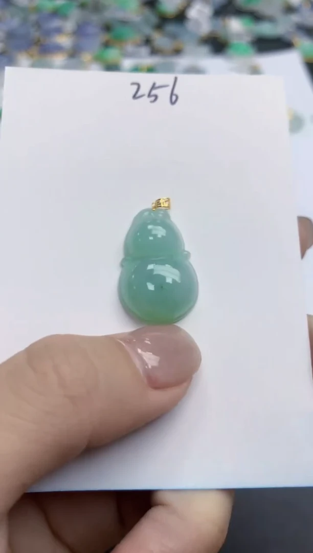 【闪购商品】翡翠颈饰18K金镶嵌天然缅甸翡翠A货