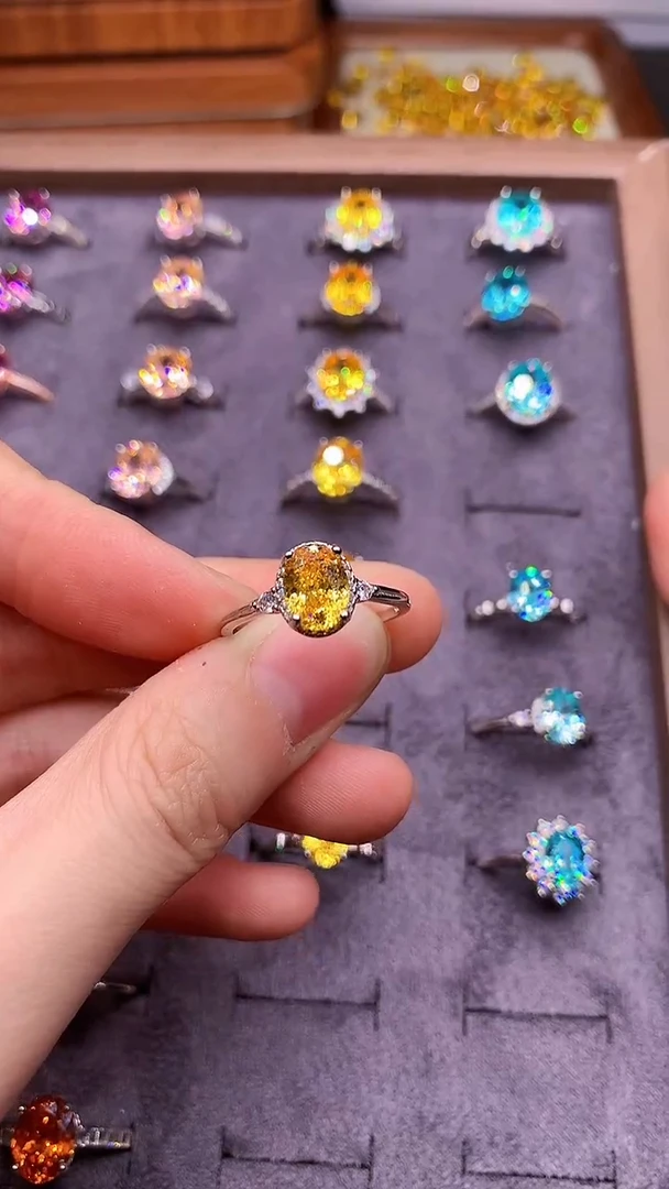 碧玺戒指银S925镶嵌·····