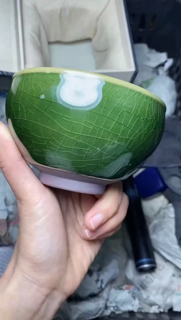 【闪购商品】茶盏帝王绿 盏三疯建盏茶器