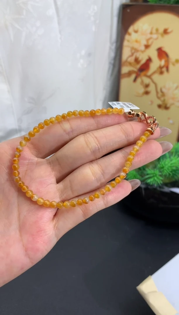 未镶嵌手串翡翠卡3.6mm