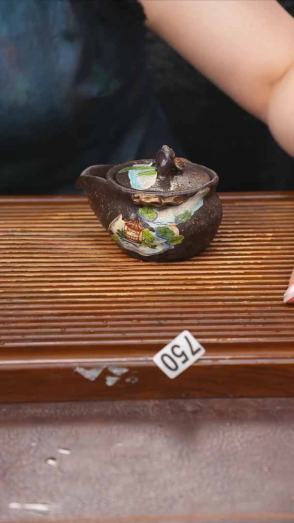 万古烧粗陶手工茶具